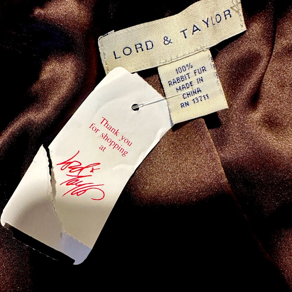 Lord & Taylor’s woman fur over shoulder jacket/shall